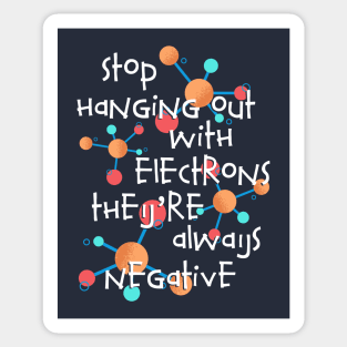 Negative Electrons Sticker